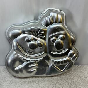 Bert & Ernie Wilton Birthday Cake Pan 1977 Sesame Street Aluminum #502-7423